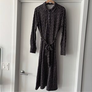 Boden Polka Dot Marcia Midi Jersey Shirt Dress